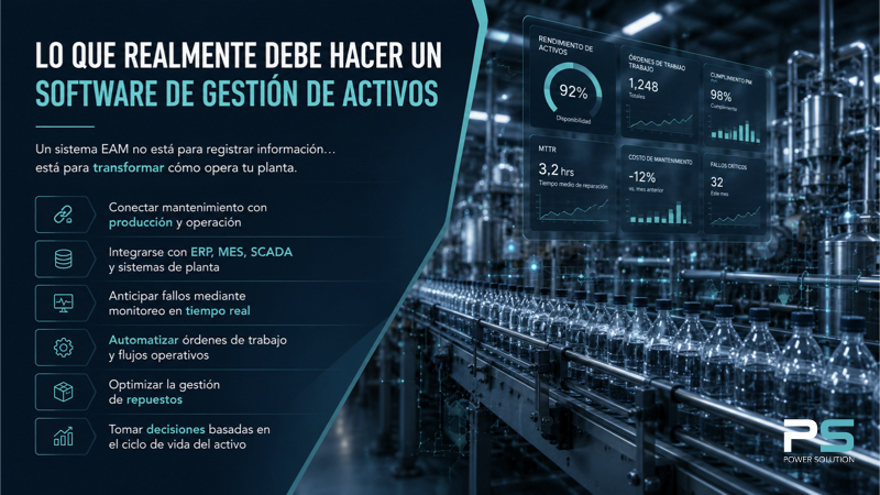 Cómo elegir un Software de Gestión de Activos Industriales